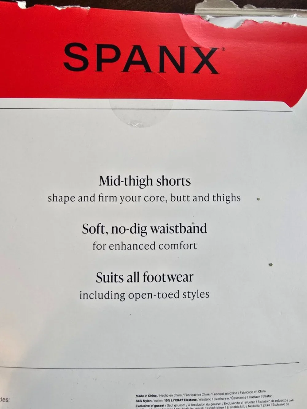 SPANX Mid-Thigh Shaping Footless Sheers Nude Size F Original Pantyhose New